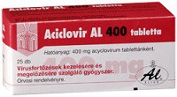 Aciclovir AL 400 mg dobozkép