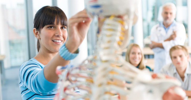 Diák anatómia órán