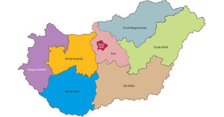 Magyarország regionális beosztása, 2019 óta