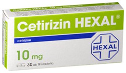 Cetirizin Hexal 10 dobozkép