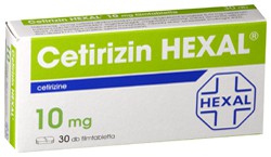 Cetirizin Hexal tabletta dobozkép