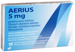 Aerius 5 mg tabletta dobozkép