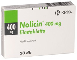 Nolicin 400 mg dobozkép