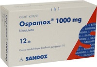 Ospamox 1000 mg tabletta dobozkép