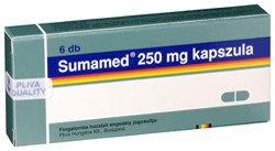 SUMAMED 250 mg dobozkép
