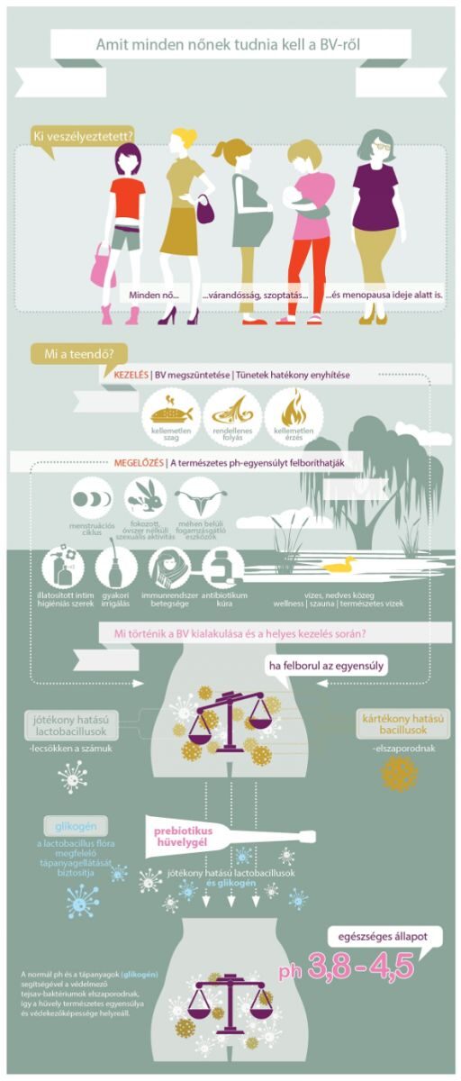 bakteriális vaginózis infografika