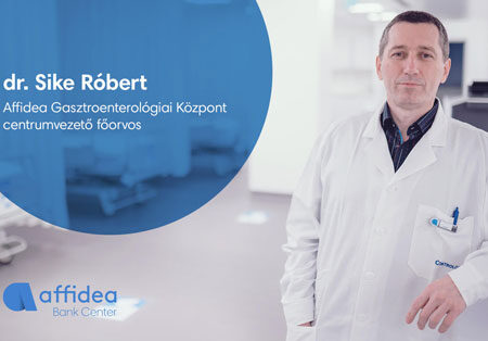 Dr. Sike Robert, az Affidea Bank Center Gasztroenterológiai Központ centrumvezető főorvosa