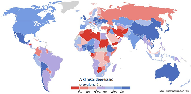 Depresszió térkép